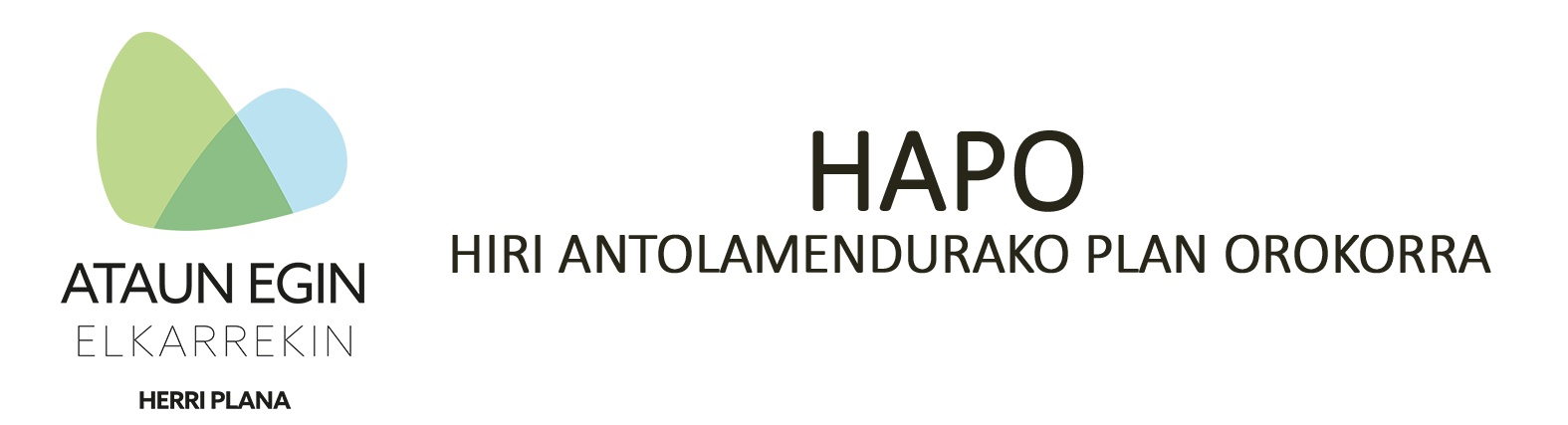 HAPO Hiri antolamendurako plan orokorra Banner